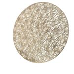 Mantel Individual Redondo Decorativo Calado Dorado 38 cm