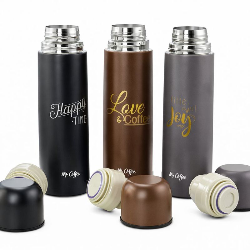 Termo de Acero Inoxidable con Aislamiento al Vacío 500 mL - Colores Surtidos
