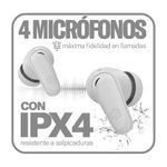 Audífonos One True Wireless ENC Bluetooth 5.4 Color Gris
