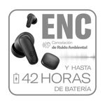 Audífonos One True Wireless ENC Bluetooth 5.4 Color Gris