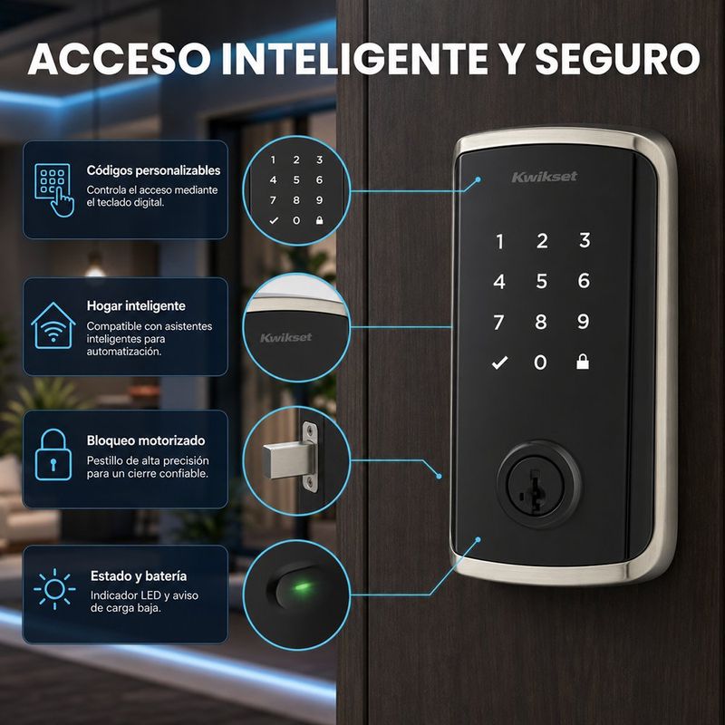 Cerrojo Electrónico Inteligente Halo Select con Teclado