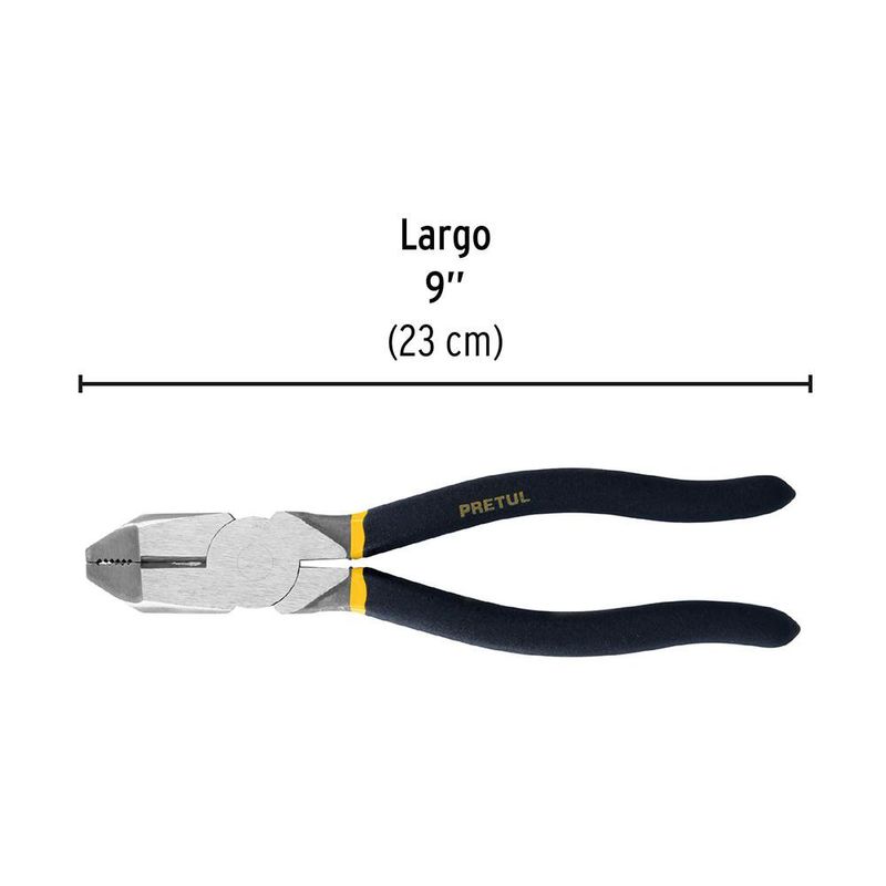 Alicate Industrial de Electricista de 9 Plg
