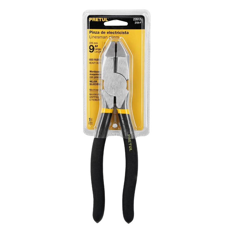 Alicate Industrial de Electricista de 9 Plg