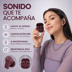 Audífonos One True Wireless ENC Bluetooth 5.4 Color Vino