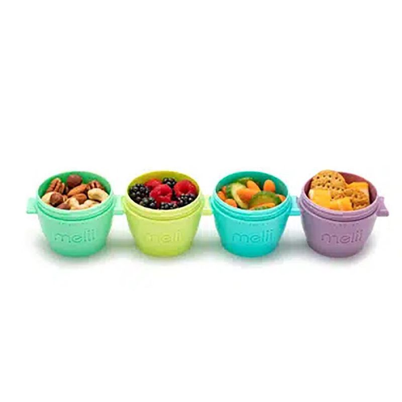Set De Recipientes Entrelazables Snap&Go 4 Oz 4 Pzas - Melli Baby