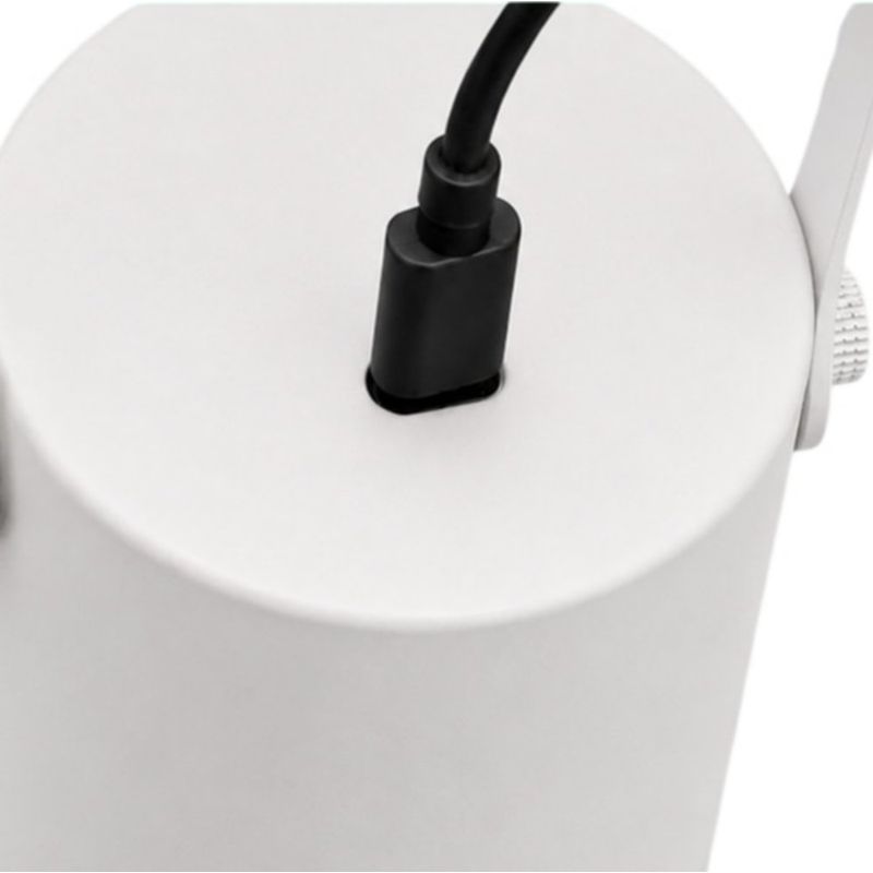Lámpara de Mesa LED Recargable de 1 W CCT con Control Táctil y Asa en Color Blanco