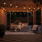 Guirnalda Solar de 15 Metros con Bombillos LED para Exterior