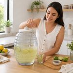 Contenedor para Bebidas de Plástico de 20 Litros con Tapadera de 29 x 29 x 47 Cm Transparente