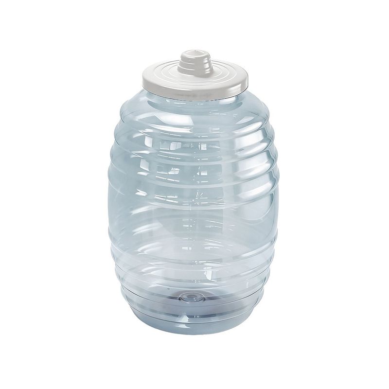 Contenedor para Bebidas de Plástico de 20 Litros con Tapadera de 29 x 29 x 47 Cm Transparente