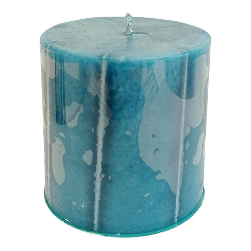 Vela Pillar para Decoración de Interiores de 8 Cm Color Turquesa