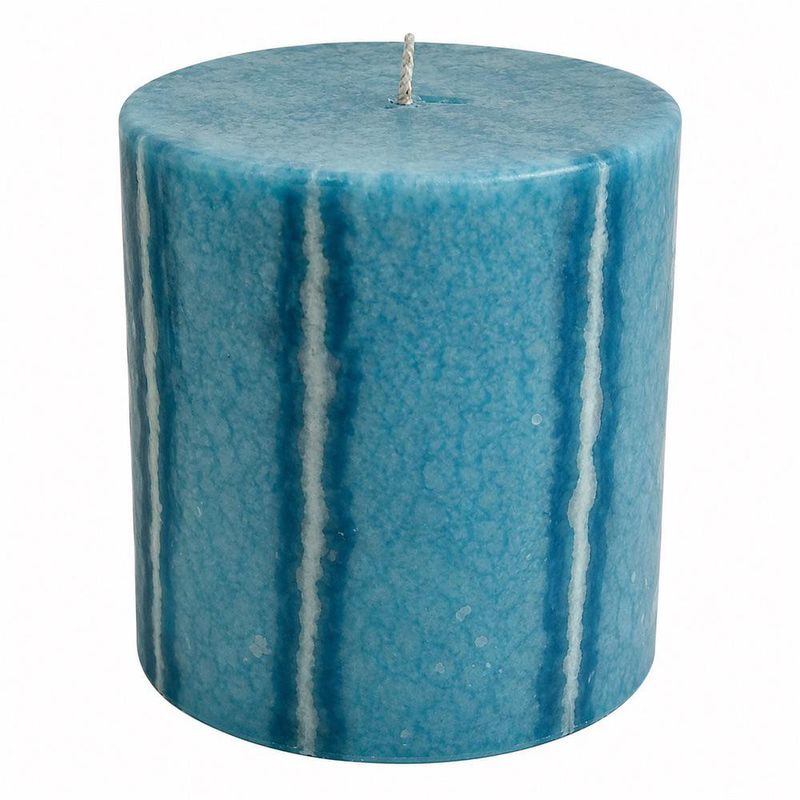 Vela Pillar para Decoración de Interiores de 8 Cm Color Turquesa