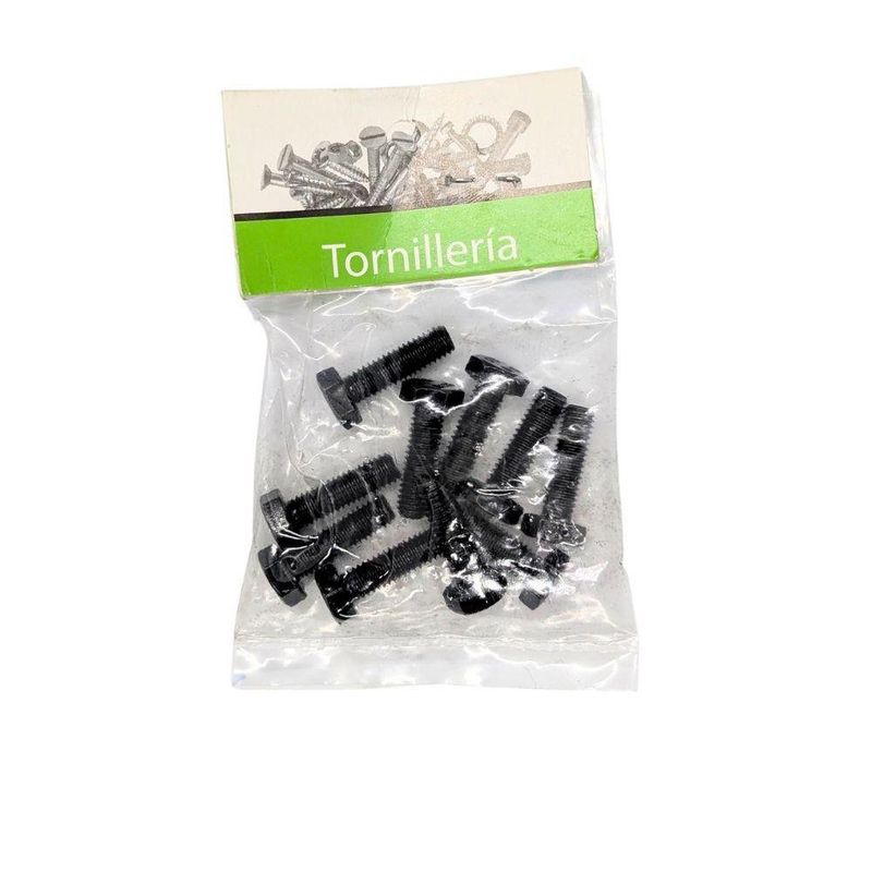 Kit de Tornillos Hexagonales Métricos de 6 x 20 mm en Bolsa con 10 Unidades