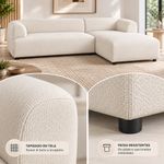 Sofá Esquinero Lara para 4 personas en Color Beige de 255 x 156 x 70 Cm