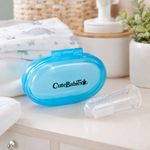 Cepillo de Dientes y Masajeador de Encías 2 en 1 de Silicona con Estuche de Viaje