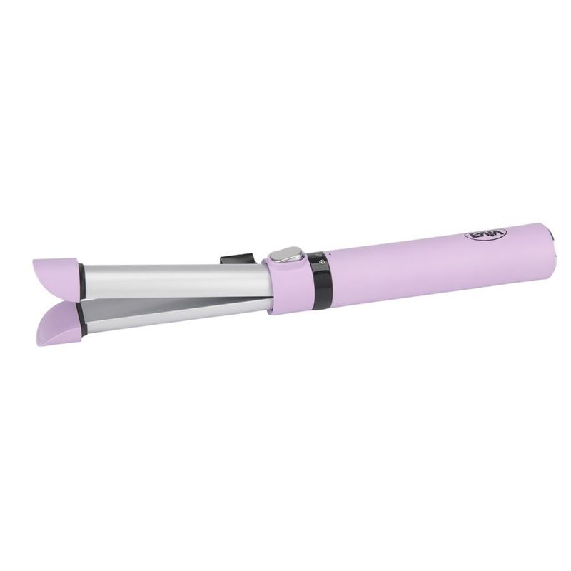 Plancha de Cabello Retráctil 2 en 1 de 32 mm Color Lila y Plateado