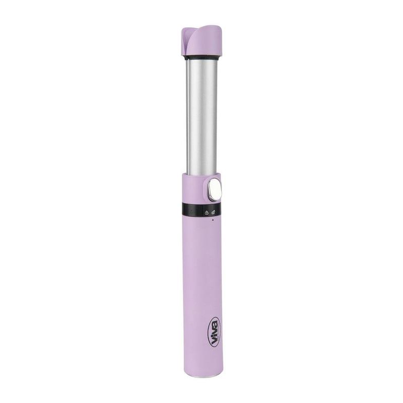 Plancha de Cabello Retráctil 2 en 1 de 32 mm Color Lila y Plateado