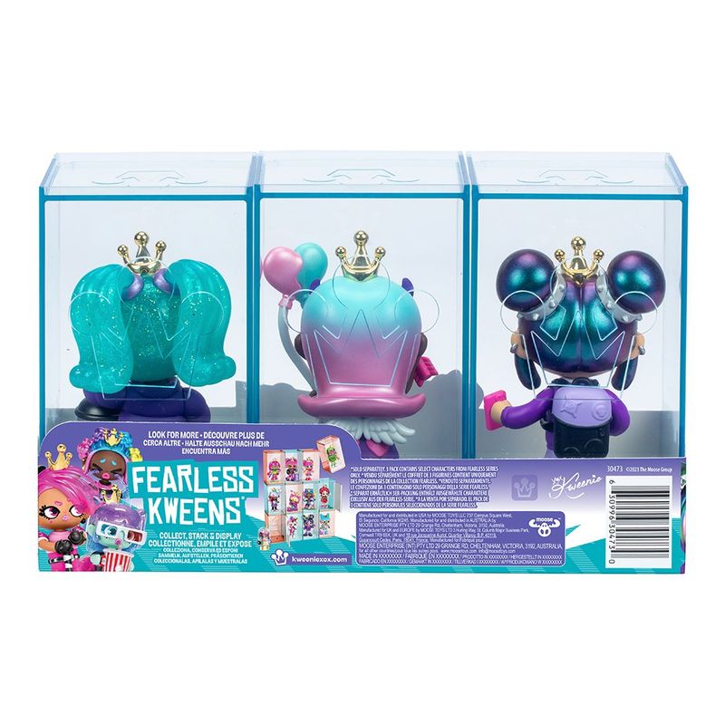 Set de 3 Muñecas Coleccionables Kweenie Serie Fearless con Estuche - Presentación Surtida