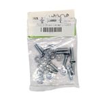 Kit de Tornillos de Estufa de 3/16 x 1-1/4 Plg con Tuercas en Bolsa de 10 Unidades
