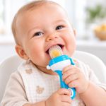 Alimentador de Silicona con Malla para Bebé - Colores Surtidos