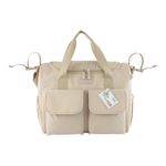 Pañalera Tipo Bolso con Múltiples Compartimentos Color Beige