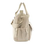 Pañalera Tipo Bolso con Múltiples Compartimentos Color Beige