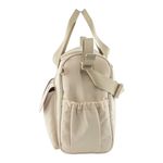 Pañalera Tipo Bolso con Múltiples Compartimentos Color Beige