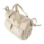 Pañalera Tipo Bolso con Múltiples Compartimentos Color Beige
