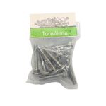 Tornillos de Carrocería Galvanizados de 1/4 x 1-1/2 Plg en Bolsa de 10 Unidades