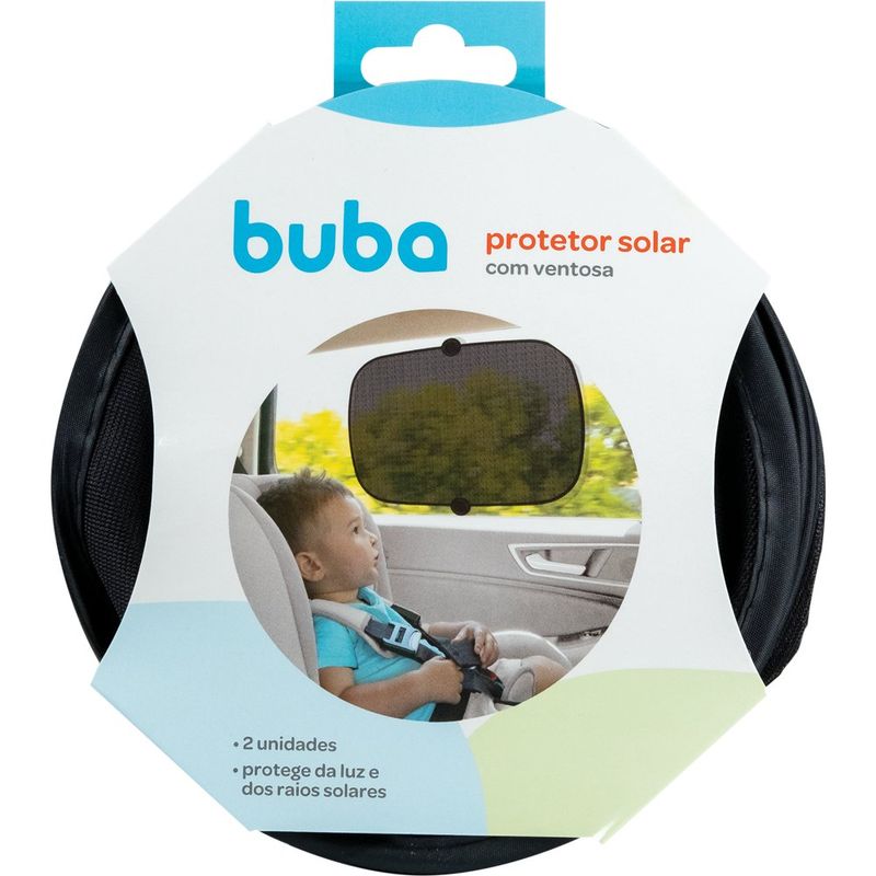 Set de 2 Tapasoles para Ventana de Auto con Ventosas Color Negro