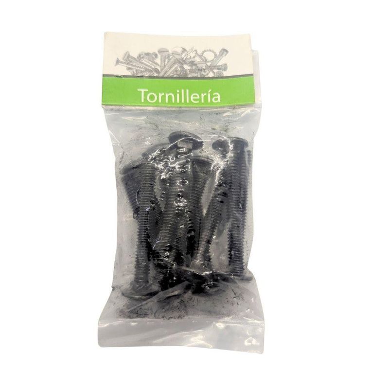 Tornillos de Carrocería de 1/4 x 2 Plg en Bolsa de 10 Unidades