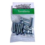 Kit de Tornillos Hexagonales Galvanizados de 6 x 25 mm 10 Unidades