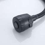 Grifo Monomando para Cocina con Resorte Agua Fría Negro