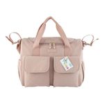 Pañalera Tipo Bolso con Múltiples Compartimentos Color Rosado