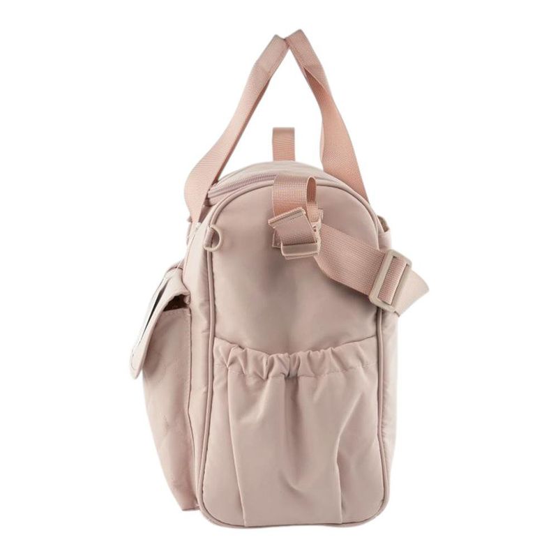 Pañalera Tipo Bolso con Múltiples Compartimentos Color Rosado