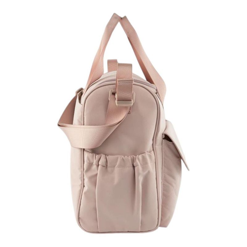Pañalera Tipo Bolso con Múltiples Compartimentos Color Rosado