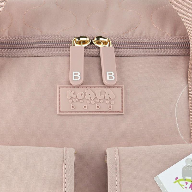 Pañalera Tipo Bolso con Múltiples Compartimentos Color Rosado