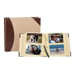 Álbum para 300 Fotos de 4 x 6 Plg con Área para Notas Color Beige y Café