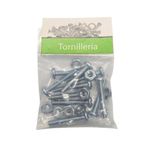 Kit de Tornillos de Estufa de 3/16 x 1-1/4 Plg con Tuercas en Bolsa de 10 Unidades