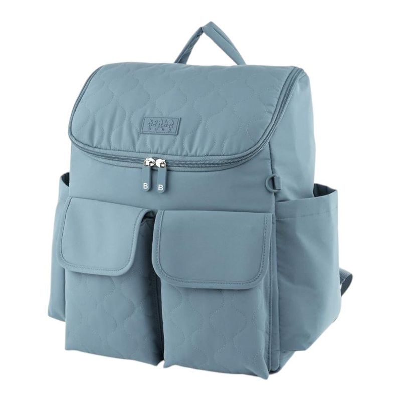 Pañalera Tipo Mochila con Múltiples Compartimentos Color Celeste