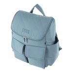 Pañalera Tipo Mochila con Múltiples Compartimentos Color Celeste