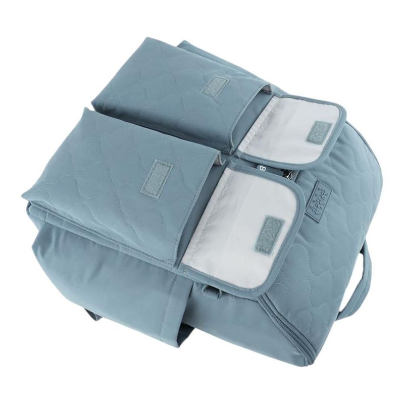 Pañalera Tipo Mochila con Múltiples Compartimentos Color Celeste