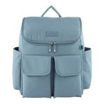 Pañalera Tipo Mochila con Múltiples Compartimentos Color Celeste