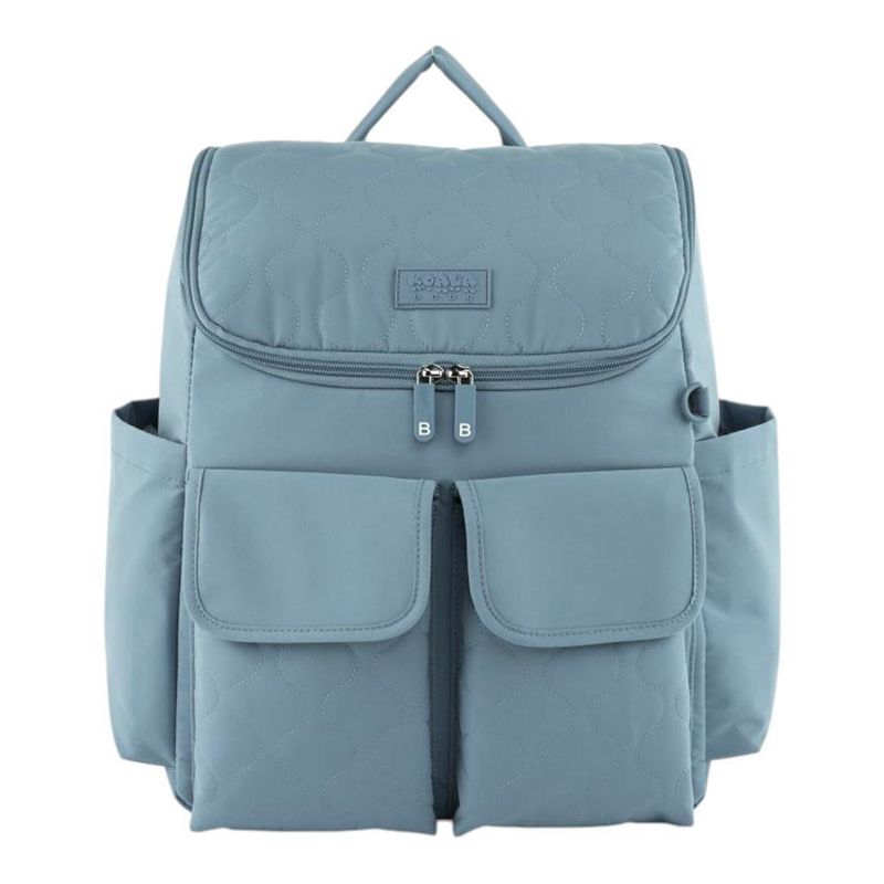 Pañalera Tipo Mochila con Múltiples Compartimentos Color Celeste
