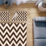 Combo De Alfombras Lotto Café 3 Pzas - Viva