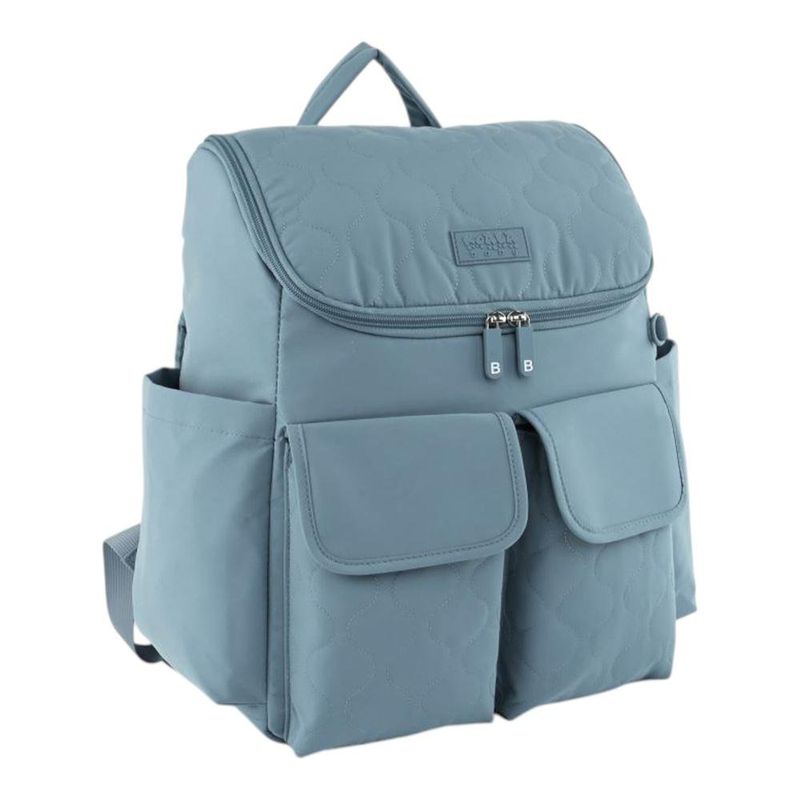 Pañalera Tipo Mochila con Múltiples Compartimentos Color Celeste