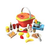 Cesta de Mano de Cocina con Alimentos y Accesorios de 27 Piezas