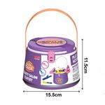 Set de Juego de Salón de Belleza en Cubeta con Espejo y Accesorios