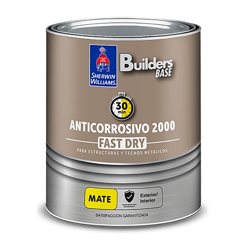 Anticorrosivo Builders Base 2000 Fast Dry Mate para Estructuras Metálicas