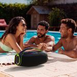 Bocina Portátil RGB Bluetooth Waverider Pro 60 W en Color Negro