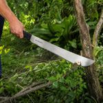 Machete Estándar de 20 Plg con Mango Negro Antiderrapante para Desbroce